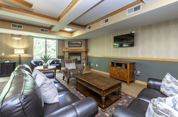 Community room with pool table